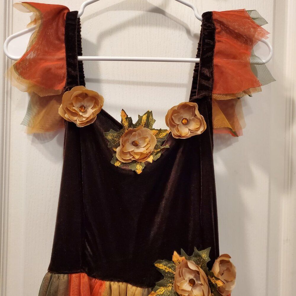 Fall Fairy Flower Dress - Renaissance fair / Halloween - Picture 2 of 5